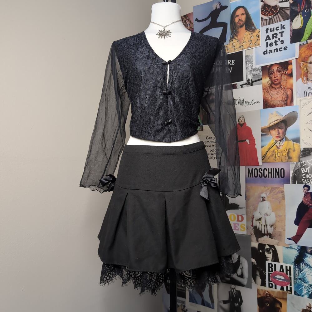 Vintage Lace Long Sleeve Blouse